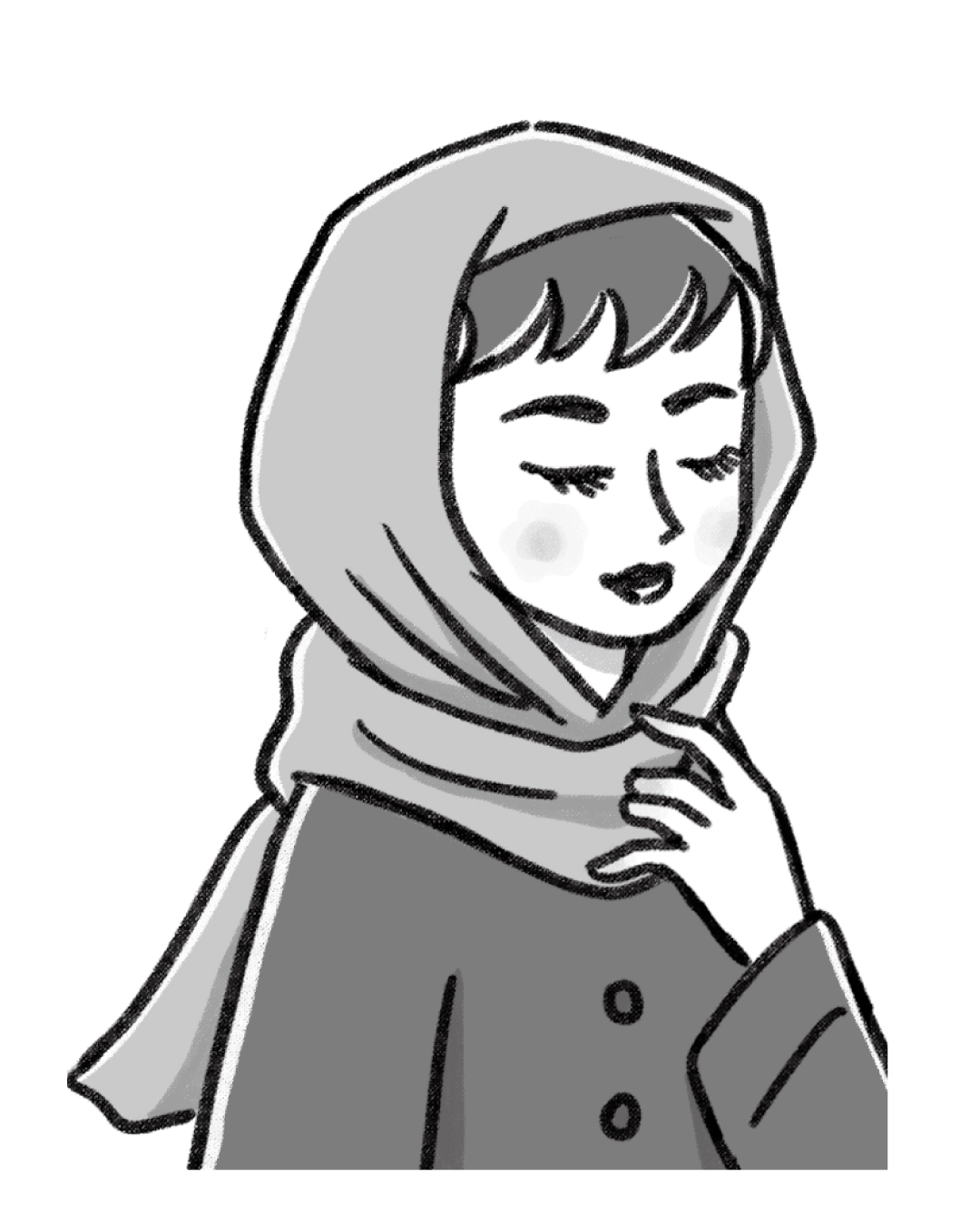 真知子巻きのイラスト